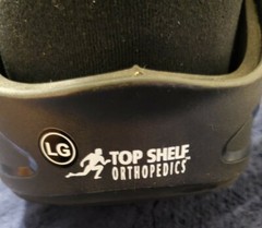 Top Shelf Orthopedics Large Walking Boot, Black, Brace Ankle Break Sprain