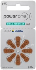 Size 312 Hearing Aid Batteries 80 Batteries