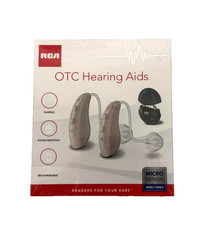 RCA OTC Rechargeable Dual Microphone Behind Ear Right & Left Hearing Aid Pair