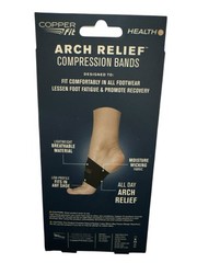 Copper Fit Arch Relief Plus Orthotic Support Adjustable Compression Fit Any Shoe