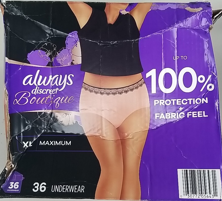 Always Discreet Boutique Incontinence Underwear Maximum Absorbency Xl (36 Ct)