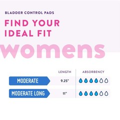 Discreet bladder protection Prevail pads