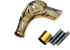 Nautical brass head handle for walking stick