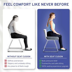 ComfySure Extra Large Firm Memory Foam Seat Cushion Wheelchair Office Car 19″x17