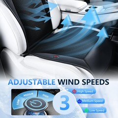 FLORICH Cooling Car Seat Covers with Blowing & Suction, 12V-24V Cooling