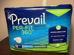 Prevail Per-Fit 360 Daily Brief Size 2, 45″-62″ – 18 Count, Max Plus Absorbency