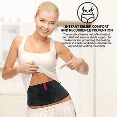 Umbilical Hernia Support Belt for Men & Women – 6.25″ Abdominal Binder, Post-Sur