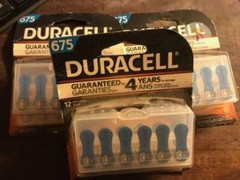 Lot of 36 Duracell – Hearing Aid Batteries Size 675 (Blue)