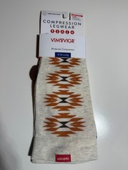 VIM & VIGR Moderate Compression Knee-High Unisex Socks Size Wide Calf L/XL