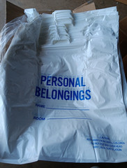 10 Count Performance Patient Belongings Bag 20 X 20 Inch White