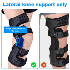 OA Unloader Knee Brace for Osteoarthritis & Joint Pain Relief – Right Black