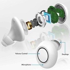 Hearing Aids Amplifier Rechargeable Pair Digital ITE Sound Amplifier Severe Loss