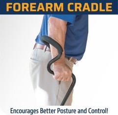 StrongArm Comfort Walking Cane + Self Standing Base + Adjustable + Lightweight