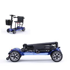 42lb Foldable 4-Wheel Mobility Scooter Seniors Adults 15 Mile Airline Approved