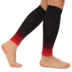Pair Sport Calf Brace Sleeve Support Shin Splints Leg Compression Socks Running