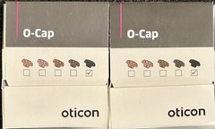 2 Packs Of Black O-Cap Mic Filters For Oticon Zeal Hearing Aids. 16 Filters.