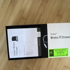 Cochlear Wireless TV Streamer Dolby Digital for Nucleus 7/Kanso 2 Black/Gray