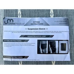 L2397 Suspension Sleeve for Under Over Knee Brace One Size New In Package