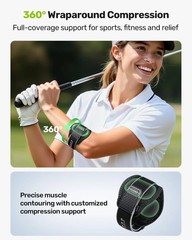 Rakiie Tennis Elbow Brace Upgraded for Men Women with 2 Silicone Pads Adjustabl