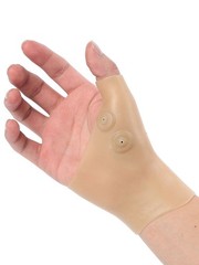 2Pcs Magnetic Therapy Wrist Thumb Support Silicone Gel Arthritis Corrector Glove