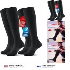 PULIOU Cooling Compression Socks for Women Men, 20-30 mmHg Circulation Knee H…