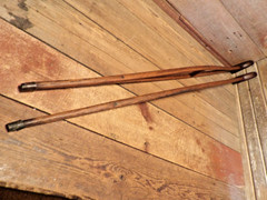 Vintage Antique Wood Crutches Pair 50 Inches Primitive Early 1900s WWI Era