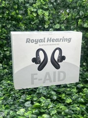 Royal Hearing , Hearing Aids for Seniors with Bluetooth F-AID Black With Case