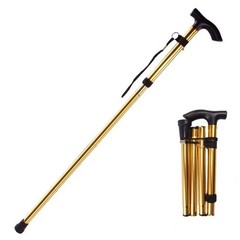 Adjustable Walking Cane Aluminum Walking Stick Folding Collapsible Travel Hiking