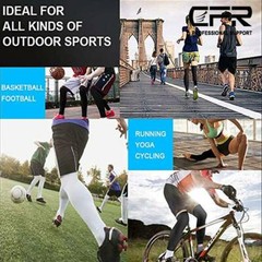 Leg Brace Thigh Knee High Compression Sleeve Socks Support Pain Relief Men Women