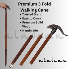Ergonomic Handmade Wooden Walking Cane for Men and Women – Adjustable & Lightwei