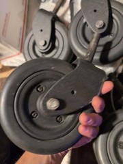 4 Caster Wheel with 2-Sided Fork for Invacare TDX SP2, TDX SP2X, TDX SP2V,