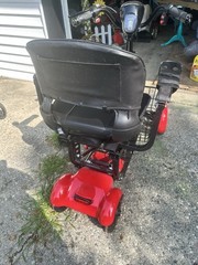 Rubicon Fx3 mobility scooters for adults folding Ruby Red Holds Up To 300lbs