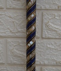 Handcrafted Egyptian Stick, Lapis & Mother of Pearl Inlay Wood Walking Cane 36″