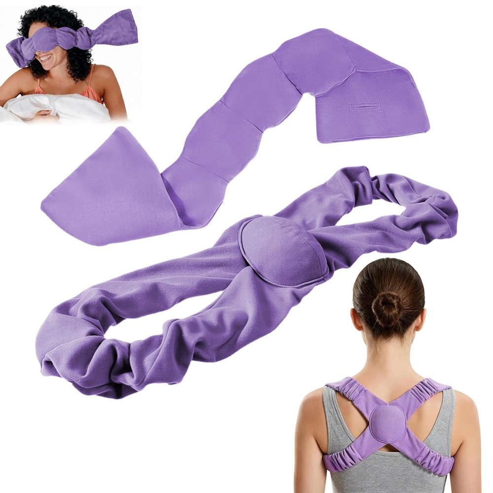 Afalin Shoulder Brace for Sleeping & Mask, X-Large, Purple