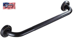 24-Inch Grab Bar Featuring Anti-Slip Handrail, Oil Rubbed Bronze, Bathroom Batht