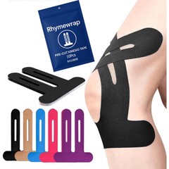 Precut Kinesiology Sport Tape for Knees Support Stability Running Gym Breathable