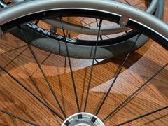 TiLite 22″ Spinergy SPOX Wheelchair Wheels 22×1-3/8 (w/ Solid core tires)