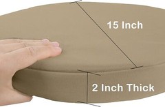 Outdoor Bistro Chair Cushion Water Resistant Round Bar Stool Royal Blue