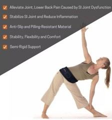 Sacroiliac Hip Belt for Women and Men That Regular (Hip Size 32″- 45″) Black New