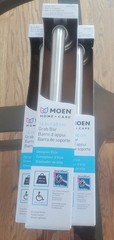 3 MOEN Home Care 16 in/40 cm Grab Bar Brushed Nickel -NEW