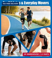 Precut Kinesiology Tape for Knees, 12 Pcs Individual Packeaged – Knee Support &