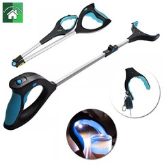 32″ Foldable Grabber Reacher Tool with Magnet & Light Heavy Duty Pick-Up Stick