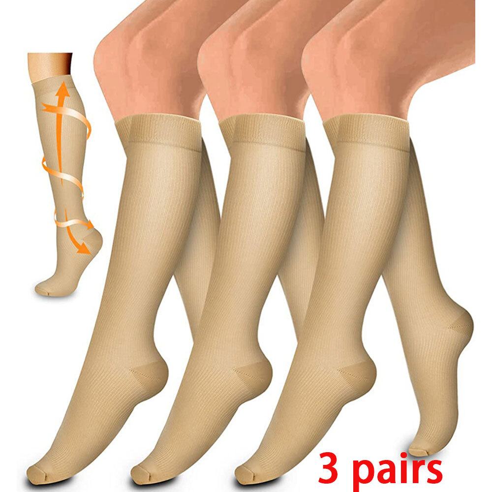 6 Pairs Compression Socks Women – Medical Mobility 15-20mmhg For Men S/M L/Xl