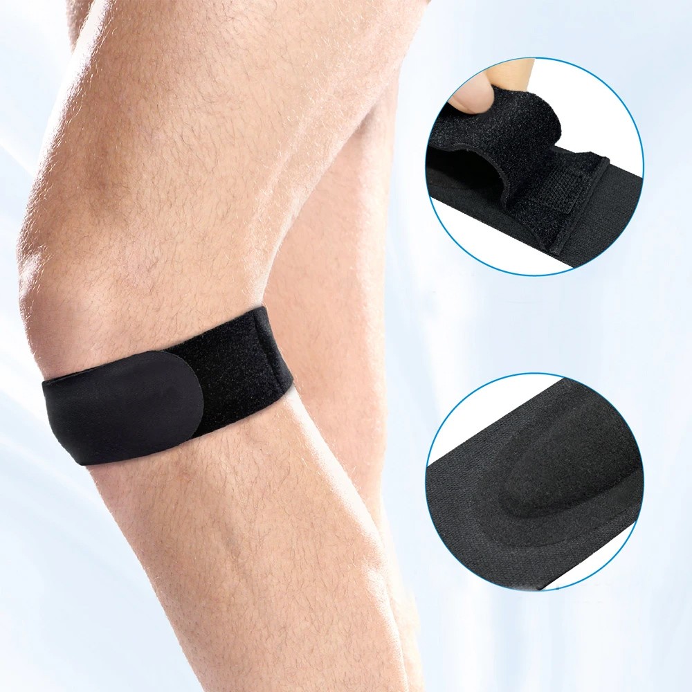 Adjustable 1Piece Knee Supports Bands Patella Tendon Strap for Men and Women
