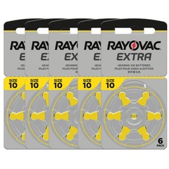 60 pcs A10 10 Size 10 PR70 Rayovac Extra Card 1.5V Zinc Air Hearing Aid Battery