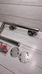 Grab Bar with Toilet Paper Holder Handrail Bar Combo for Bathroom Wall Safety…