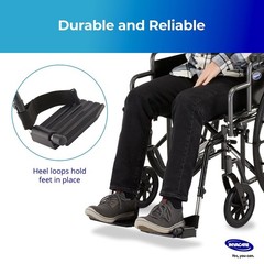 Universal Fit Hemi Footrests for Wheelchairs – Composite Footplate & Safety Loop