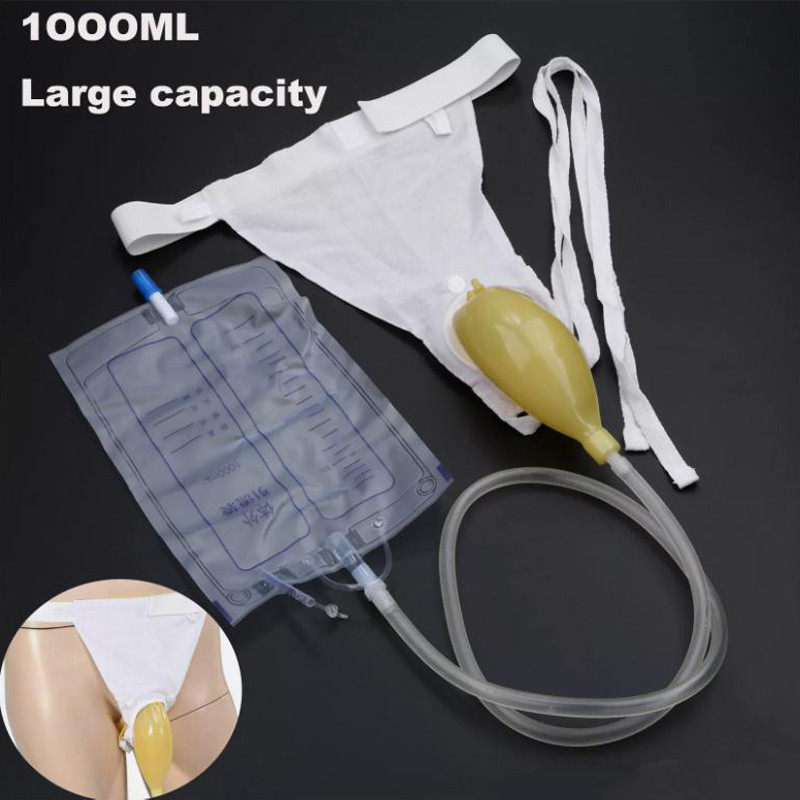 Wearable Urinal Bag Silicone Urine Catheter Portable External Urine Collector