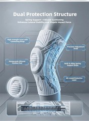 Smart Knob-Type Knee Brace Spring Support Patella Stabilizer Compression Sleeves