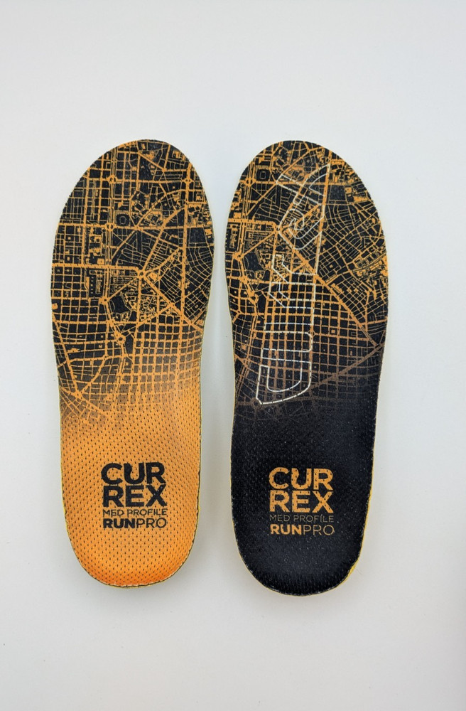 Currex RunPro Medium Profile -Size S Insoles Orthotic Arch Support Yellow